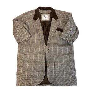 Vintage Inner View Made in Poland Size 7 Multicolor Tweed Long Length Jacket